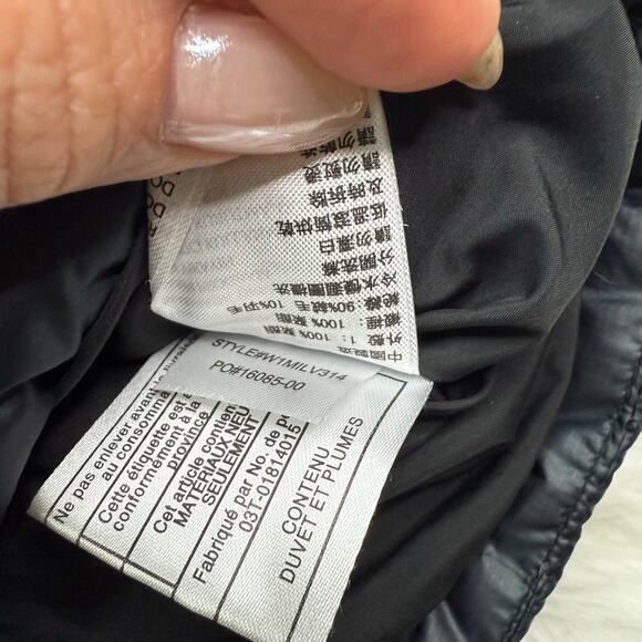 PrAna Women's Milly Down Filled Puffer Vest Charcoal Size M Outdoor Hiking - Picture 10 of 12